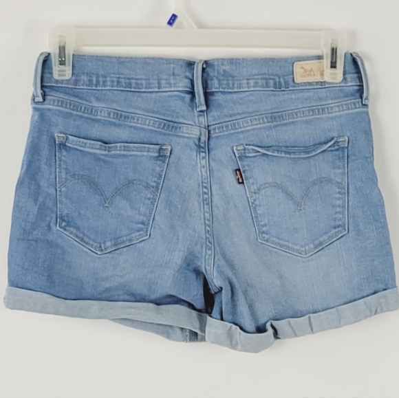 LEVI'S Denim Blue Jean Shorts Size 27 - Picture 2 of 5